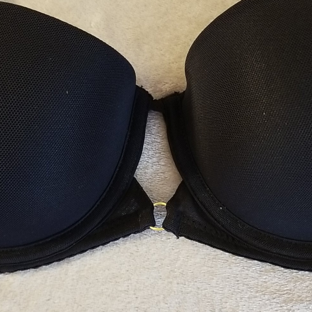 Sam Edelman Mesh Convertible Black Balconette Bra 32C - Picture 5 of 13
